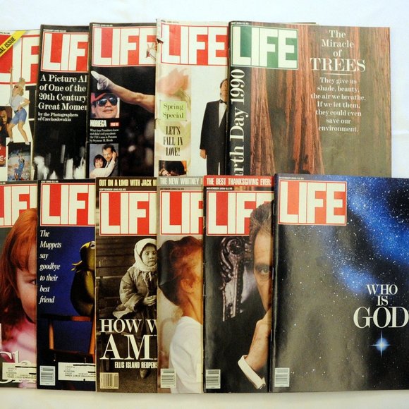 VTG 1990 LIFE Magazines Your CHOICE Billy Crystal Godfather III Trees Who is God - Picture 1 of 11